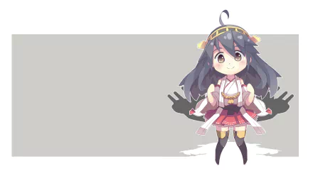 Haruna (Kancolle) Anime Kantai Collection HD Desktop Wallpaper | Background Image