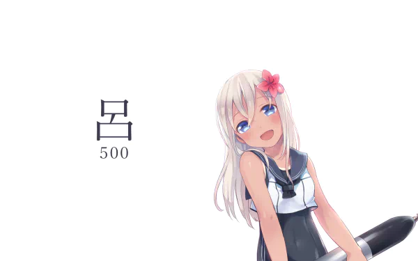 Ro-500 (KanColle) Anime Kantai Collection HD Desktop Wallpaper | Background Image