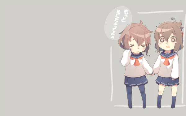 Ikazuchi (Kancolle) Inazuma (Kancolle) Anime Kantai Collection HD Desktop Wallpaper | Background Image