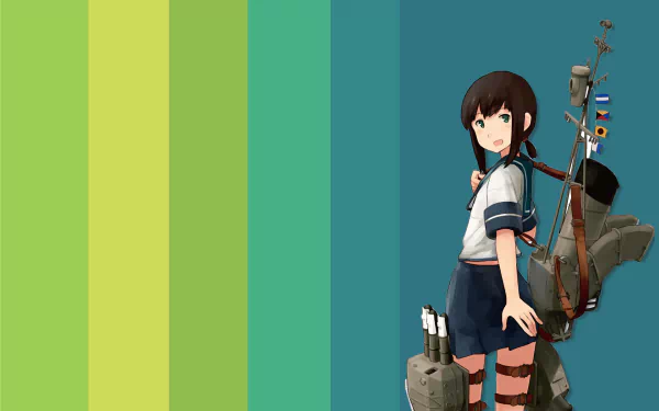 Fubuki (Kancolle) Anime Kantai Collection HD Desktop Wallpaper | Background Image