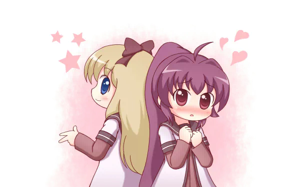 Kyōko Toshinō Ayano Sugiura Anime YuruYuri HD Desktop Wallpaper | Background Image