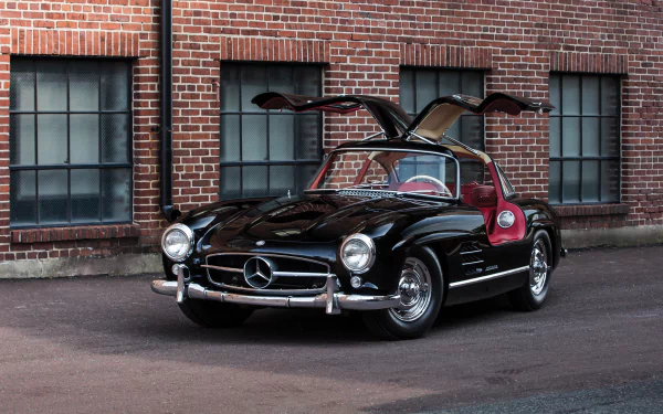 Black Mercedes-Benz 300SL Gullwing