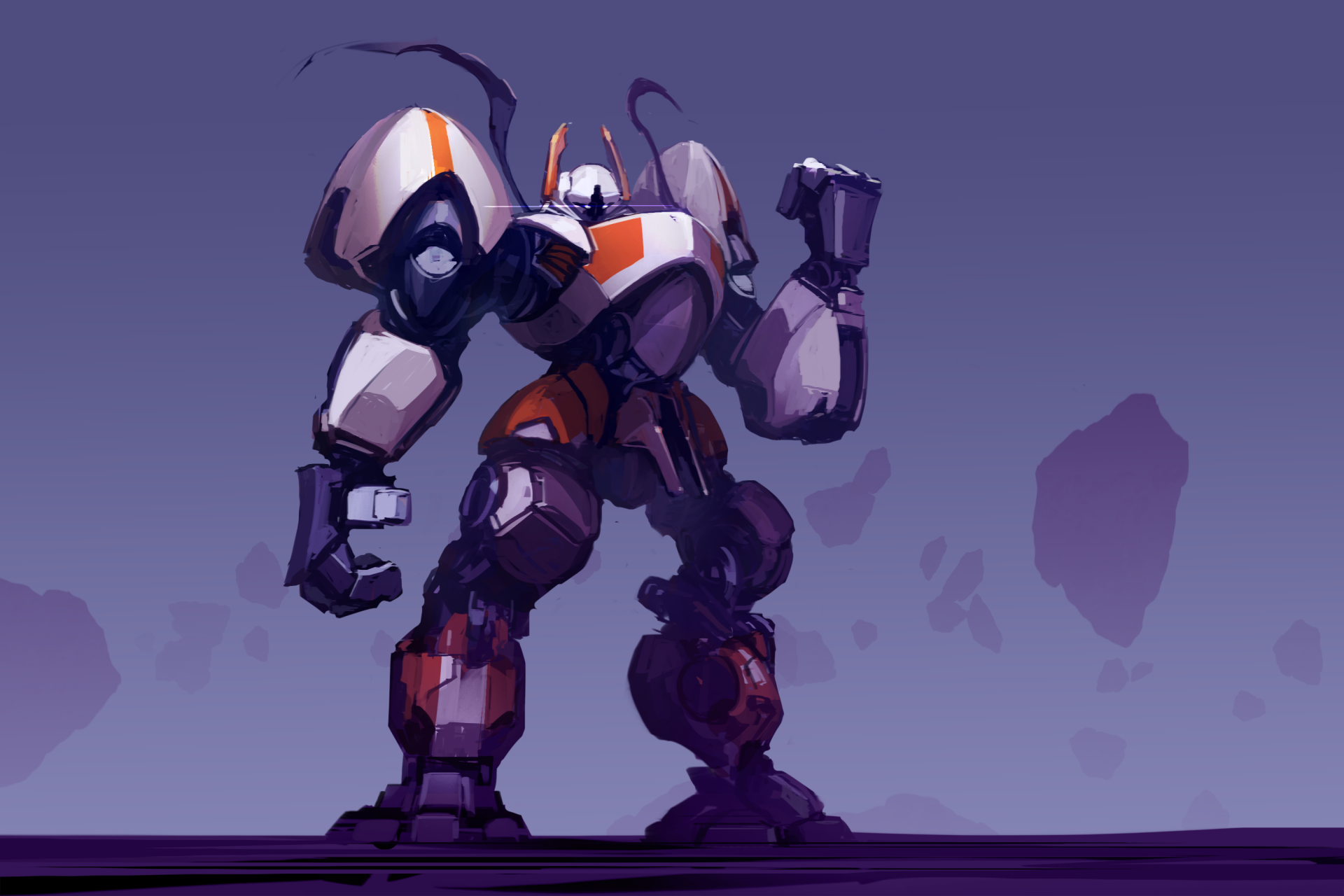 Download Giant Sci Fi Robot HD Wallpaper by ksenolog | 3000x2000 ...