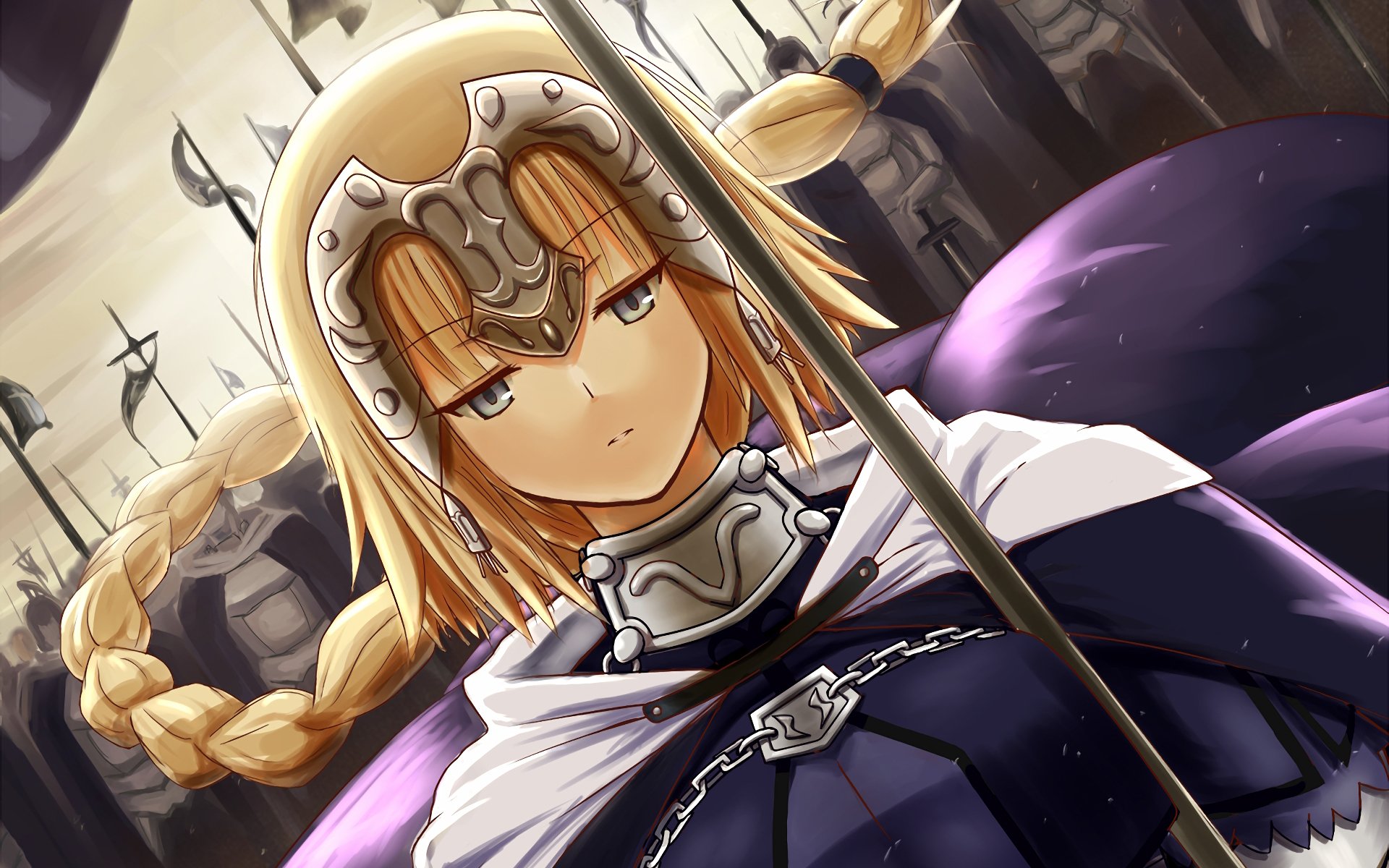 Jeanne d'Arc Ruler – HD Fate/Grand Order & Apocrypha Anime Wallpaper by 湖寺綾