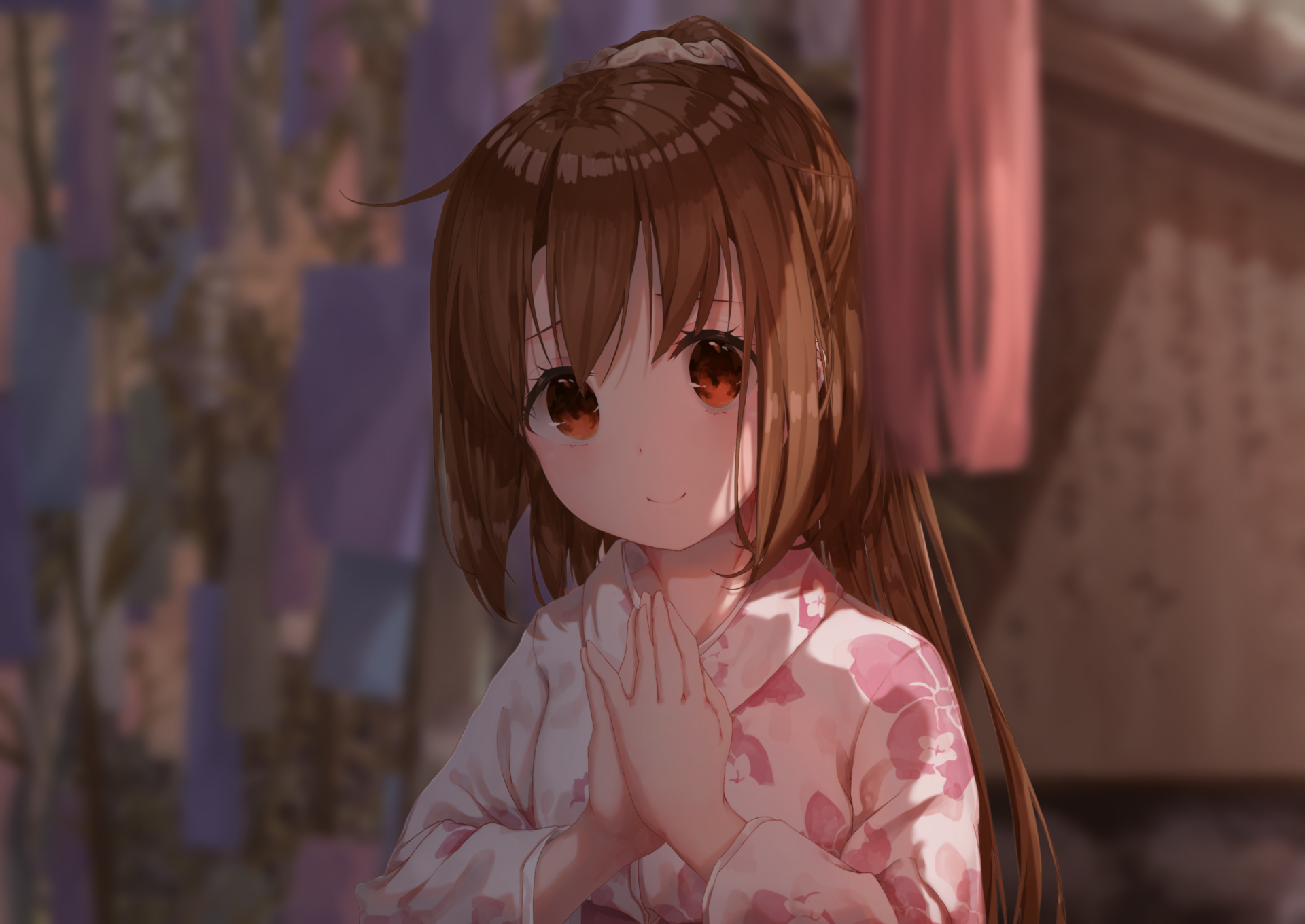 HD anime desktop wallpaper featuring Fumizuki from Kantai Collection in a soft-lit, detailed scene.