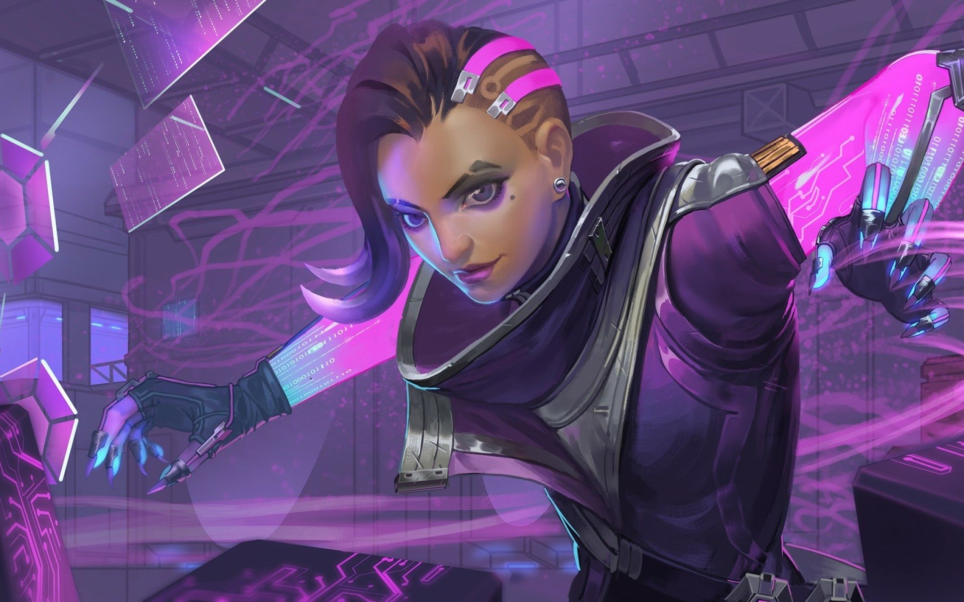 Download Sombra (Overwatch) Video Game Overwatch HD Wallpaper