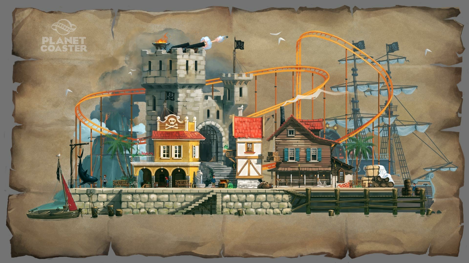 Download Video Game Planet Coaster HD Wallpaper