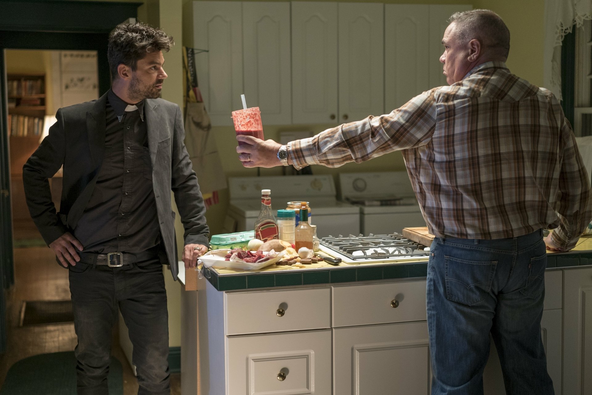 Download Dominic Cooper Jesse Custer TV Show Preacher 4k Ultra HD Wallpaper