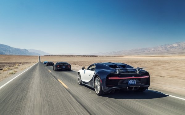 Vehicles Bugatti Chiron Bugatti Desert Car Supercar Road HD Wallpaper | Background Image