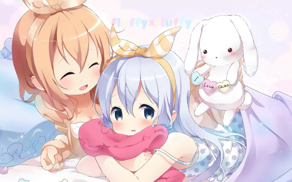 Chino Kafū Kokoa Hoto Anime Is the Order a Rabbit HD Desktop Wallpaper | Background Image