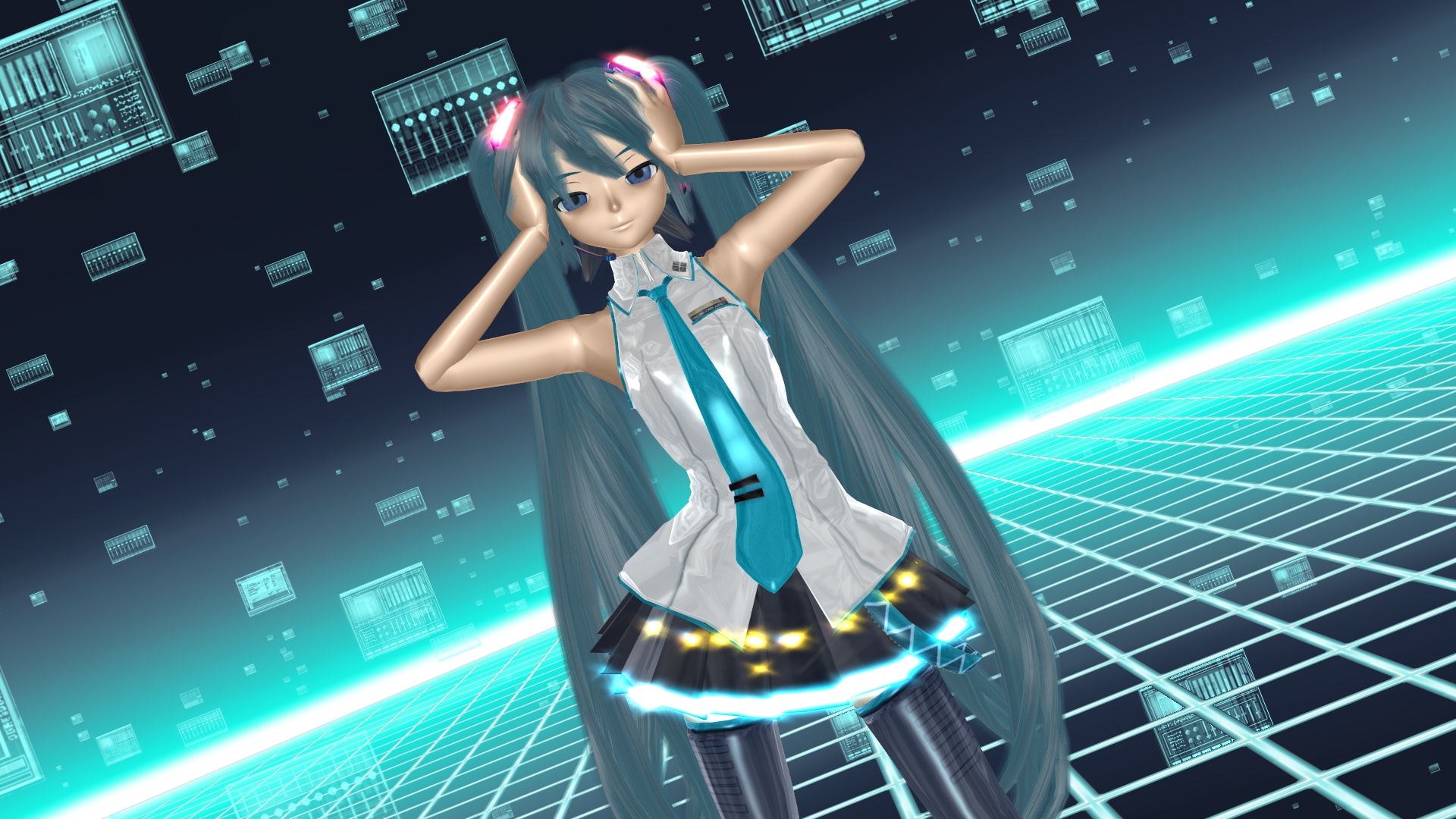 Hatsune Miku - PDA FT V3 (RL-16) Hair by RL-16 Project