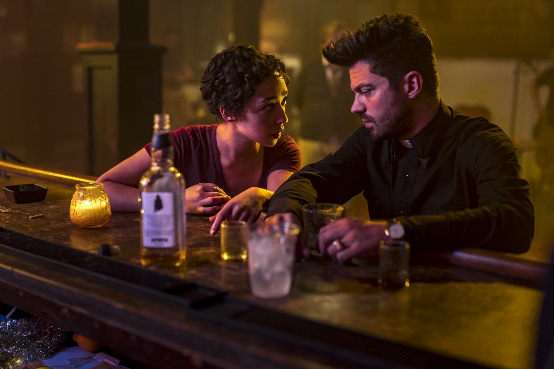 Download Tulip O'Hare Ruth Negga Jesse Custer Dominic Cooper TV Show Preacher 4k Ultra HD Wallpaper
