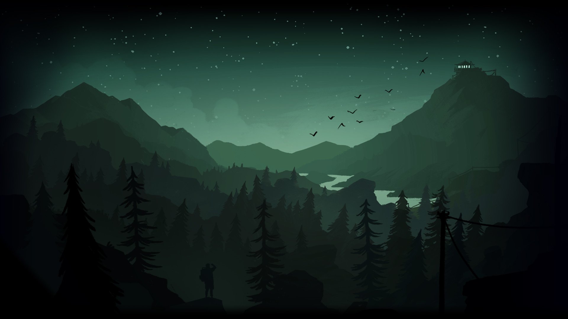 firewatch style hd wallpapers