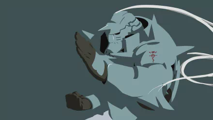 HD background image featuring the anime Fullmetal Alchemist, showing a stylized depiction of Alphonse Elric in his armored form.