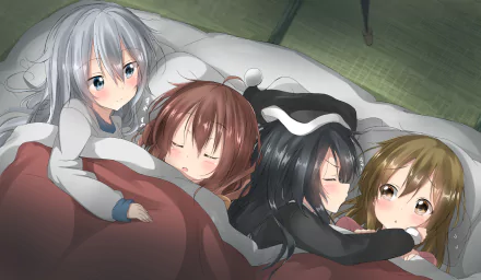 Ikazuchi (Kancolle) Inazuma (Kancolle) Akatsuki (KanColle) Hibiki (Kancolle) Anime Kantai Collection HD Desktop Wallpaper | Background Image