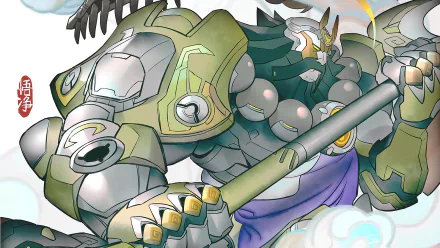 Reinhardt (Overwatch) video game Overwatch HD Desktop Wallpaper | Background Image