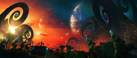 Sci Fi landscape HD Desktop Wallpaper | Background Image