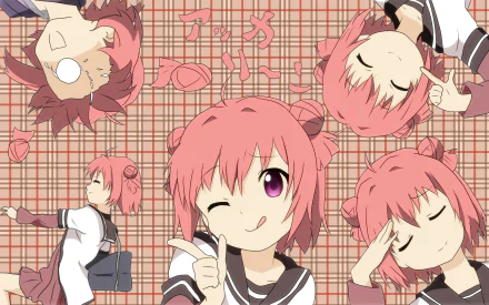 Akari Akaza Anime YuruYuri HD Desktop Wallpaper | Background Image