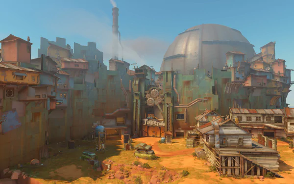 Junkertown (Overwatch) video game Overwatch HD Desktop Wallpaper | Background Image