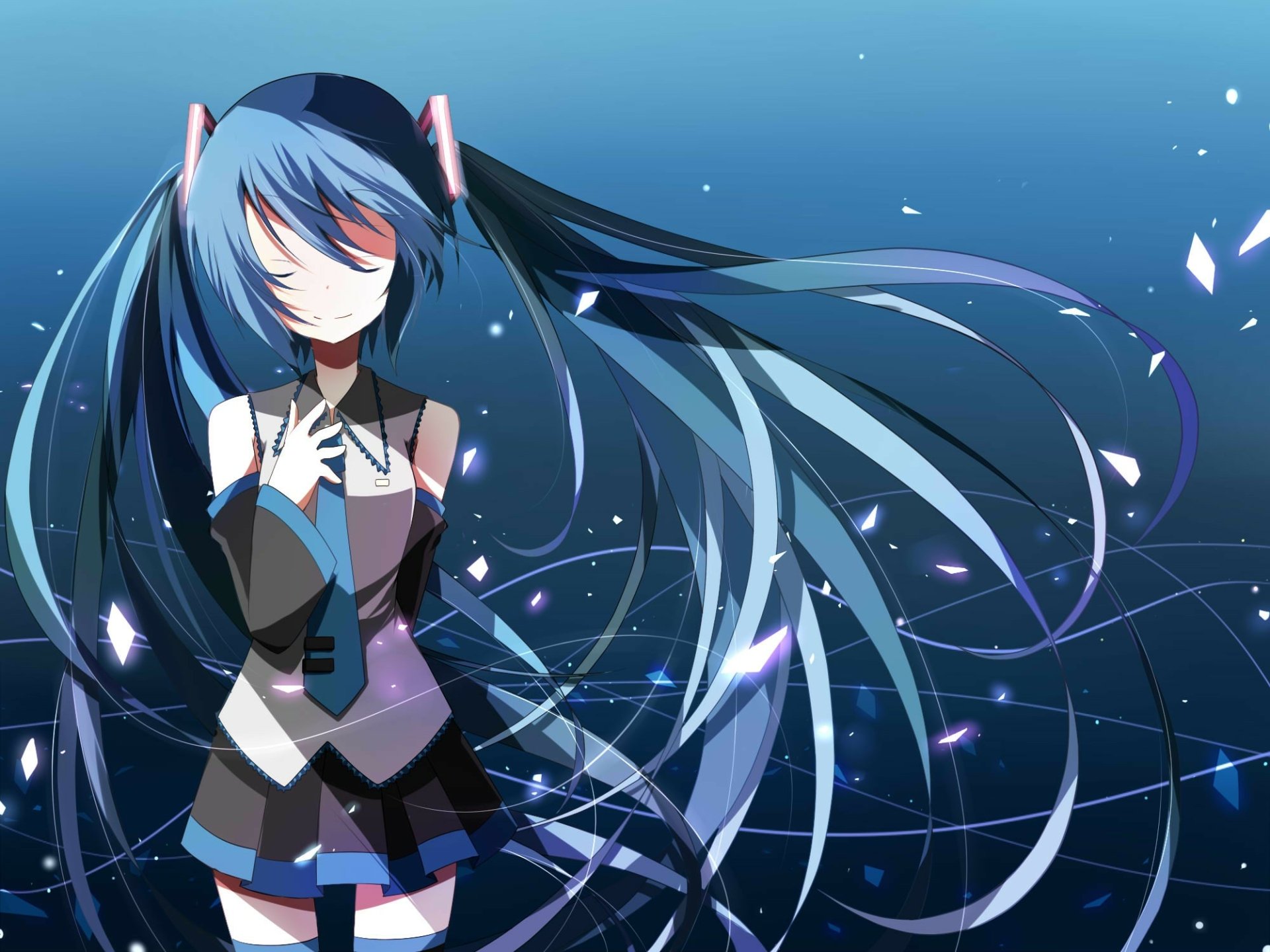 Download Hatsune Miku Anime Vocaloid HD Wallpaper