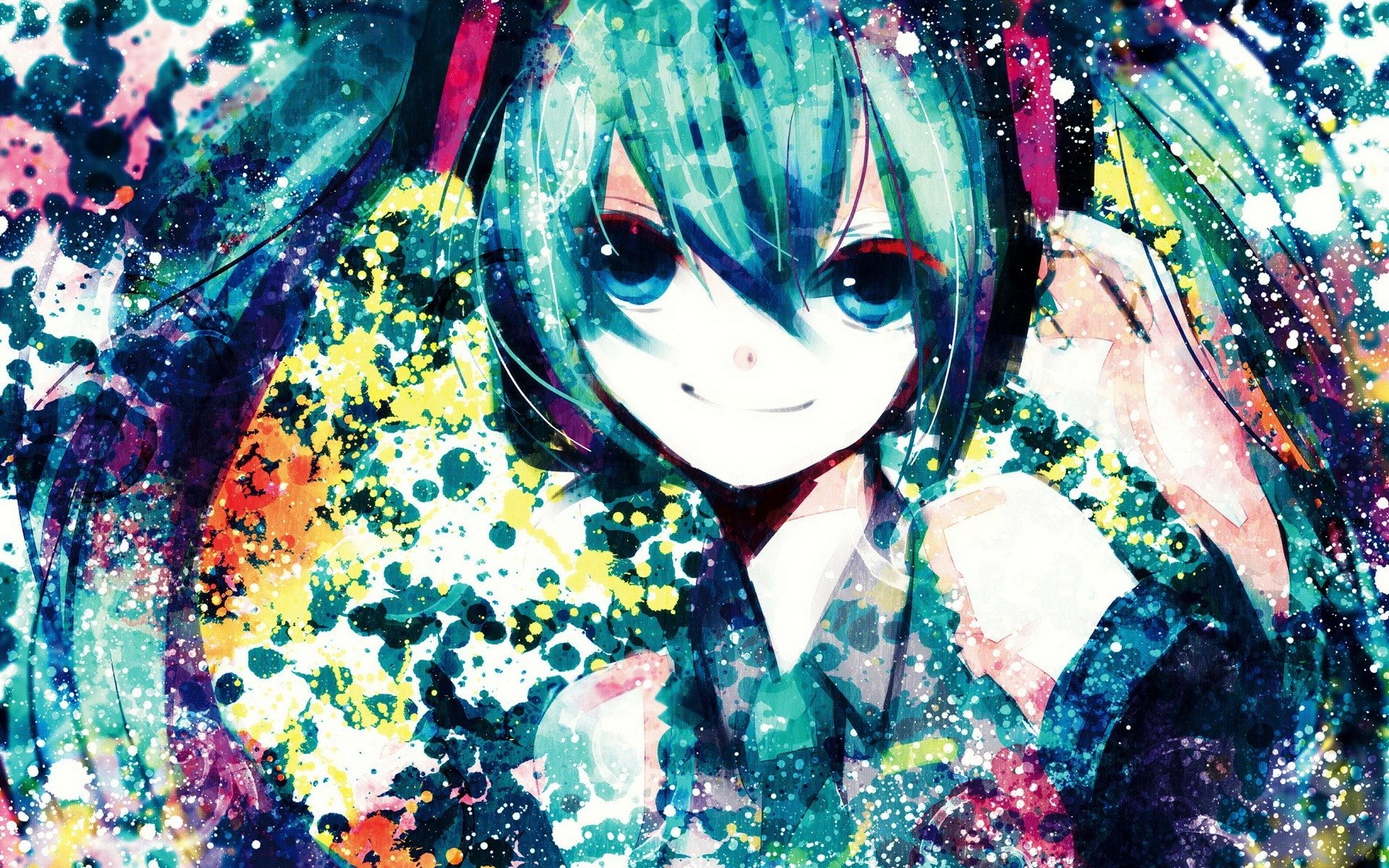 Download Hatsune Miku Anime Vocaloid HD Wallpaper by Sazanami Shione