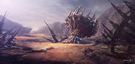 Sci Fi landscape HD Desktop Wallpaper | Background Image