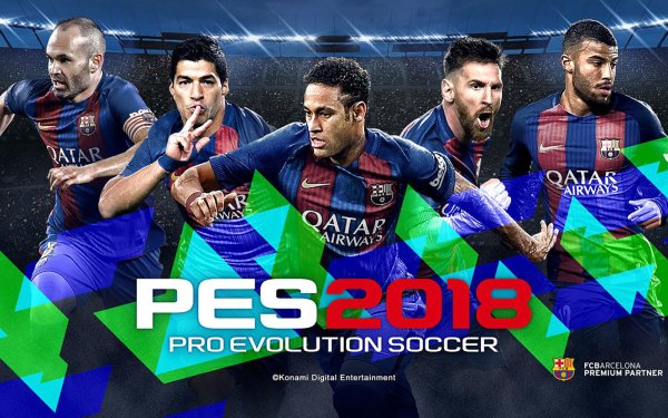 Video Game Pro Evolution Soccer 2018 FC Barcelona HD Wallpaper | Background Image