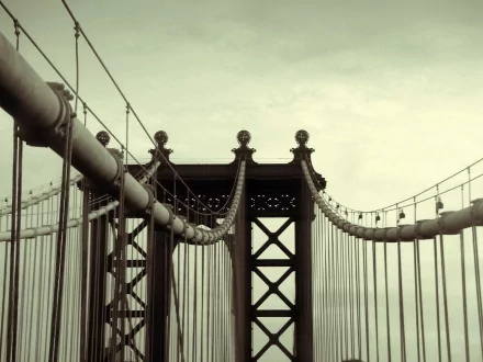 man made Manhattan Bridge HD Desktop Wallpaper | Background Image