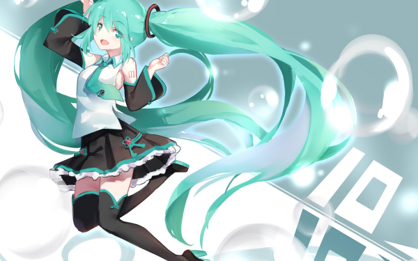 Anime Vocaloid Hatsune Miku HD Wallpaper | Background Image