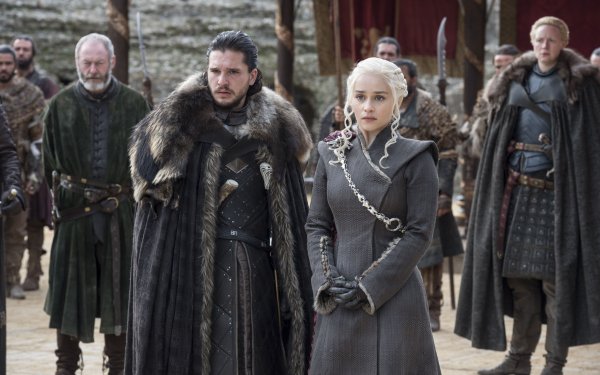 TV Show Game Of Thrones Davos Seaworth Jon Snow Daenerys Targaryen Brienne Of Tarth Liam Cunningham Kit Harington Emilia Clarke Gwendoline Christie HD Wallpaper | Background Image