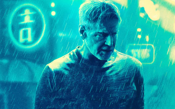 Rick Deckard Harrison Ford movie Blade Runner 2049 HD Desktop Wallpaper | Background Image