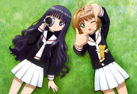 Cerberus (Cardcaptor Sakura) Tomoyo Daidouji Sakura Kinomoto Anime Cardcaptor Sakura HD Desktop Wallpaper | Background Image