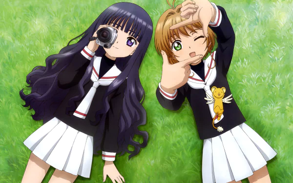 Cerberus (Cardcaptor Sakura) Tomoyo Daidouji Sakura Kinomoto Anime Cardcaptor Sakura HD Desktop Wallpaper | Background Image
