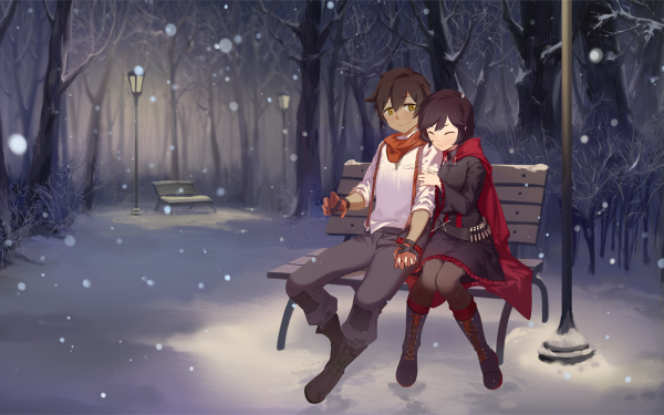 Anime RWBY Ruby Rose Oscar Pine Snow HD Wallpaper | Background Image