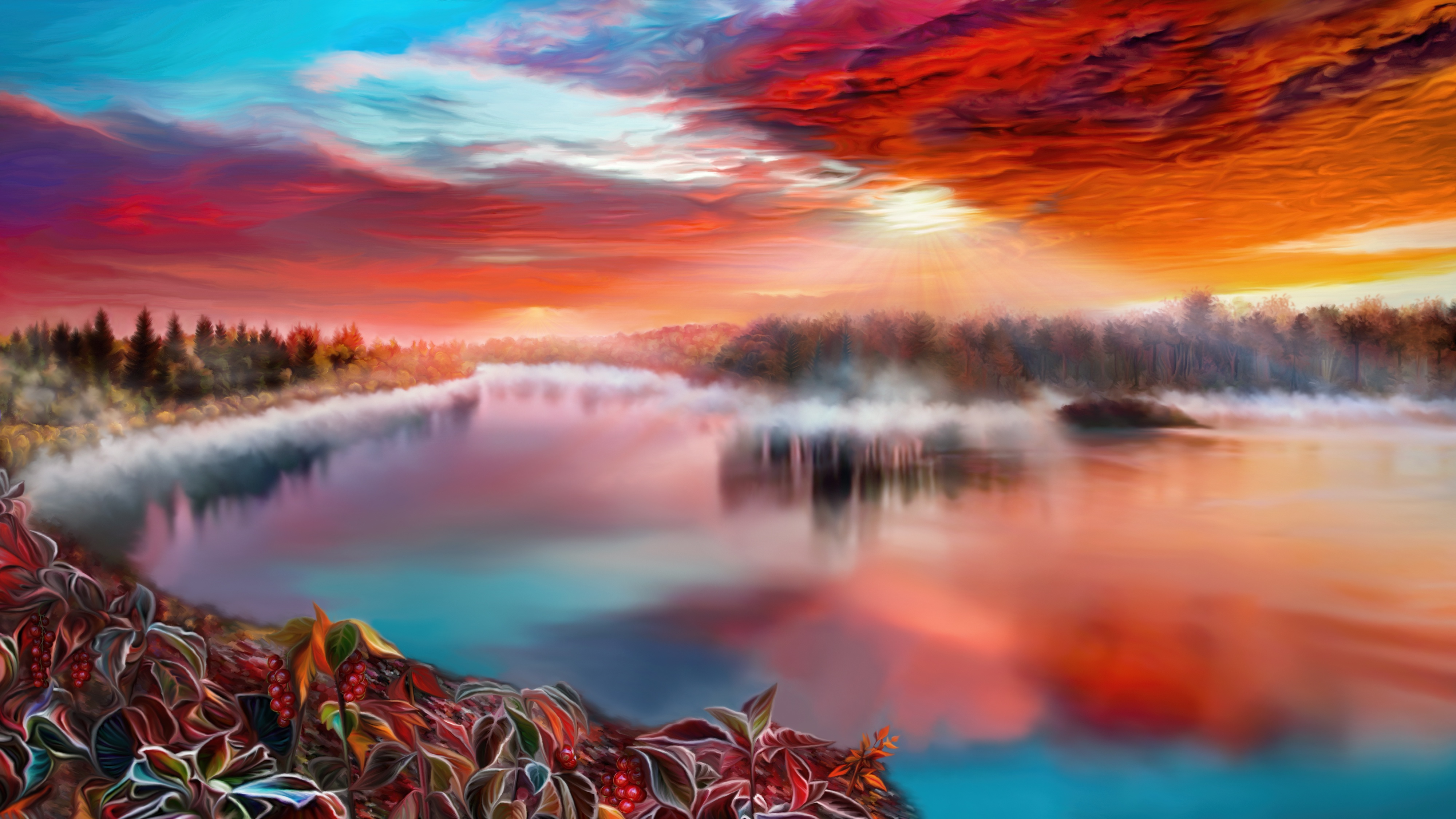 Artistic River HD Wallpaper | Background Image