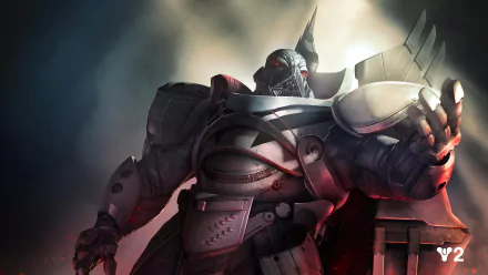 4K Ultra HD Destiny 2 wallpaper featuring a powerful armored character bathed in dramatic lighting, designed for PC desktop backgrounds.