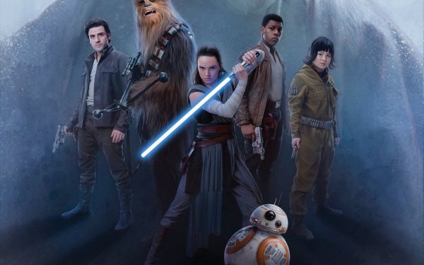 Movie Star Wars: The Last Jedi Star Wars Rey Finn BB-8 Chewbacca Poe Dameron Rose Tico HD Wallpaper | Background Image