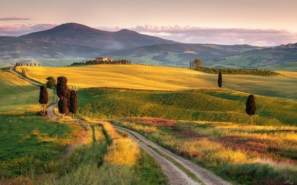 Photography Tuscany Nature Italy Hill Landscape Field HD Wallpaper | Background Image