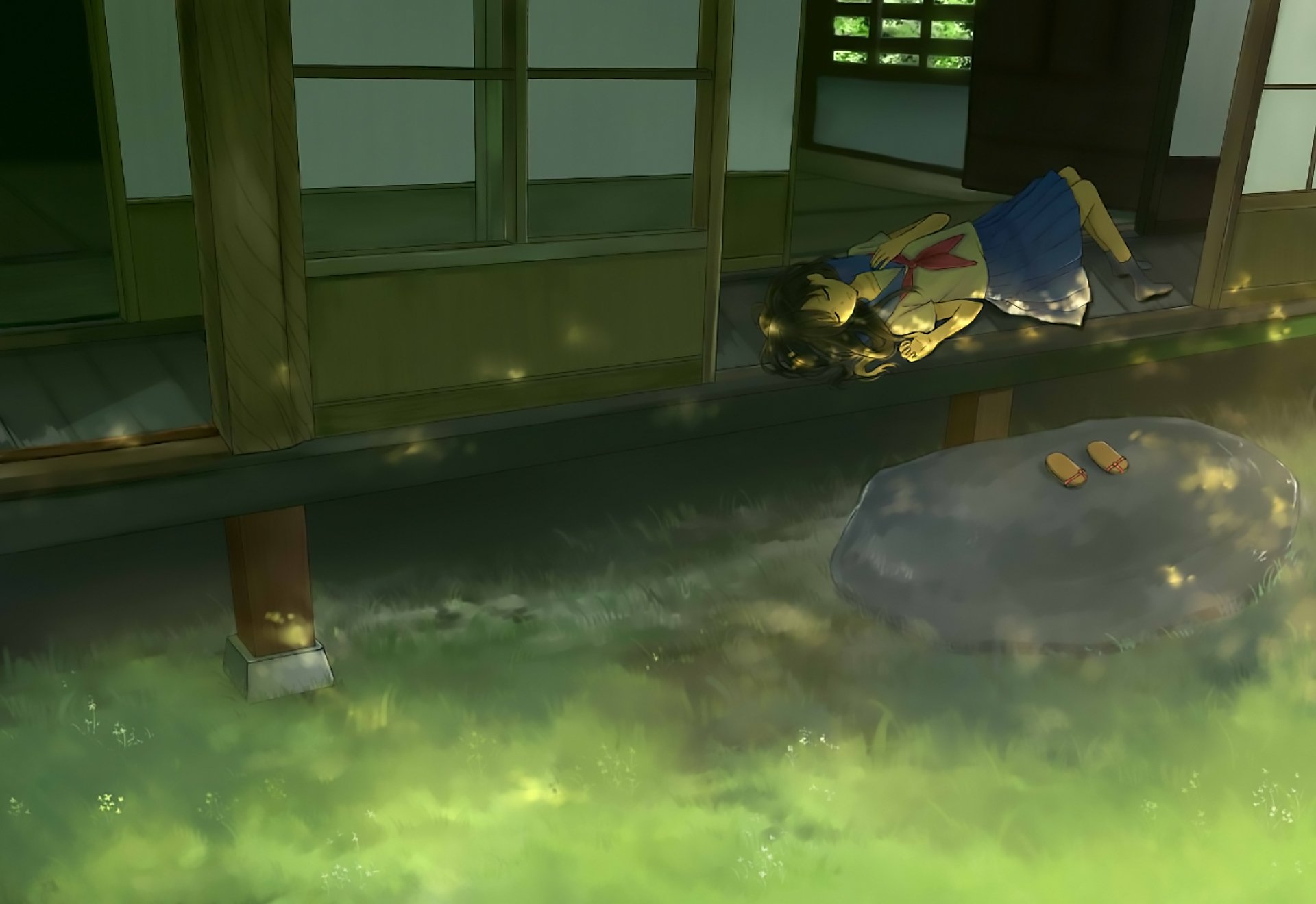 Download School Uniform Anime Original HD Wallpaper by うたかた