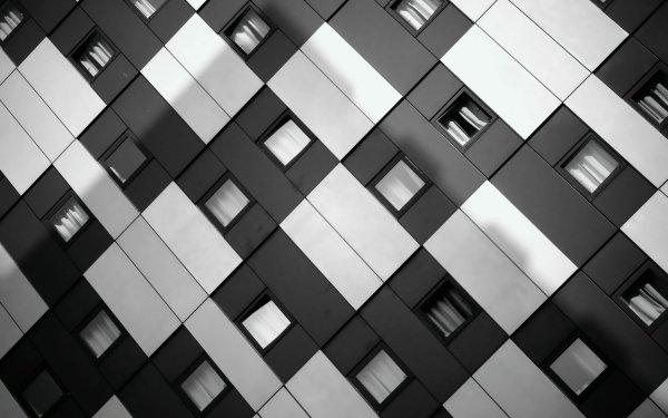 Man Made Building Black & White HD Wallpaper | Background Image