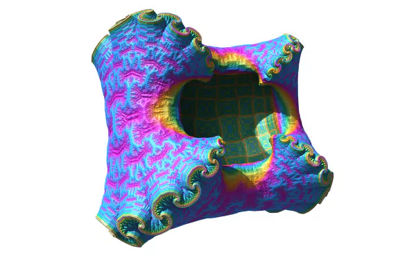 geometry colorful Mandelbulber 3D 3D Abstract fractal HD Desktop Wallpaper | Background Image