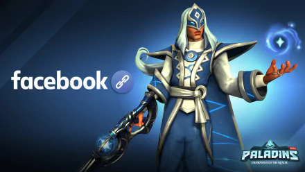 HD PC desktop wallpaper featuring Jenos from the video game Paladins, showcasing his mystical abilities with a glowing orb in hand.