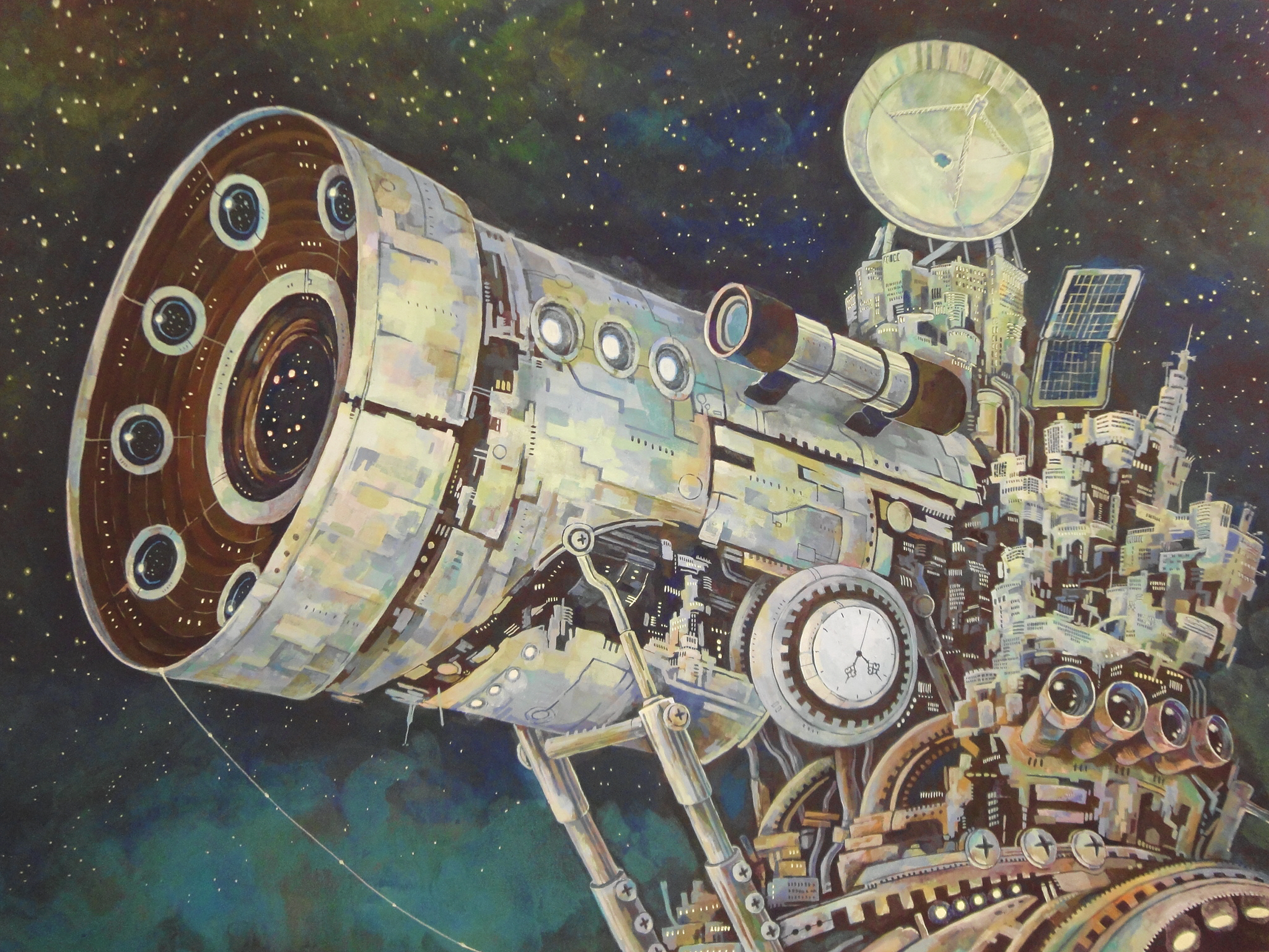Sci Fi Telescope HD Wallpaper | Background Image