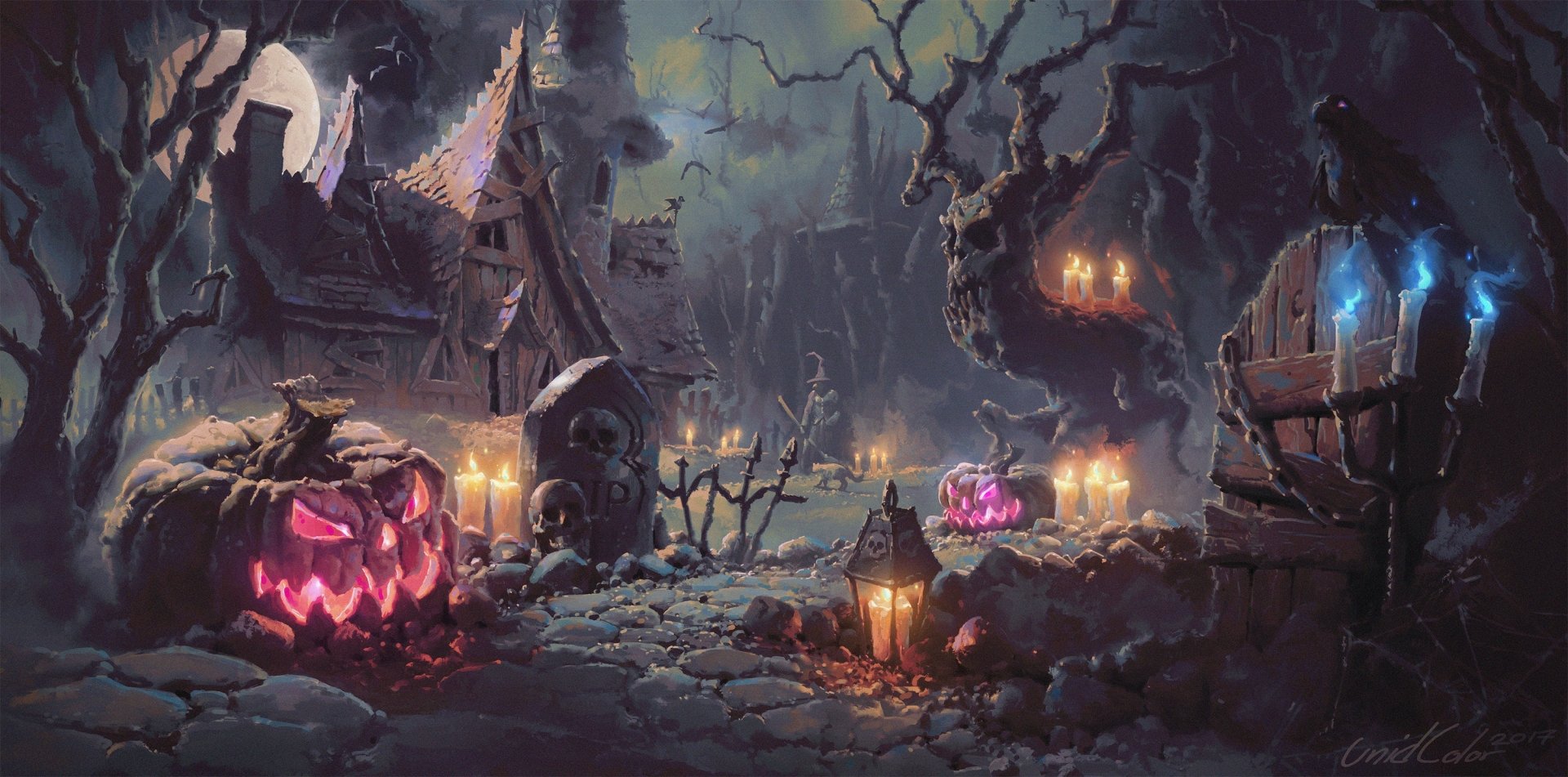 Haunted Halloween Night HD Wallpaper by Patrik Hjelm