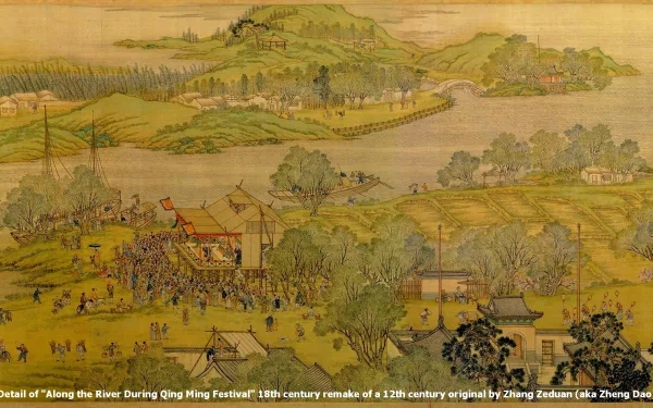 landscape Chinese China zhang zeduan artistic HD Desktop Wallpaper | Background Image