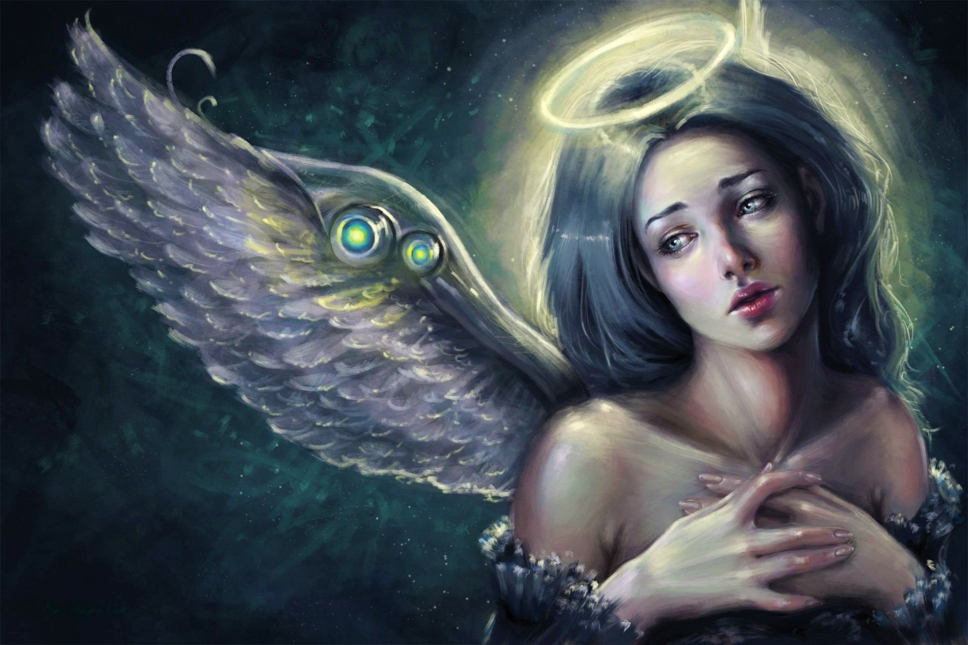 Download Wings Sad Fantasy Angel Hd Wallpaper By Ayya Saparniyazova