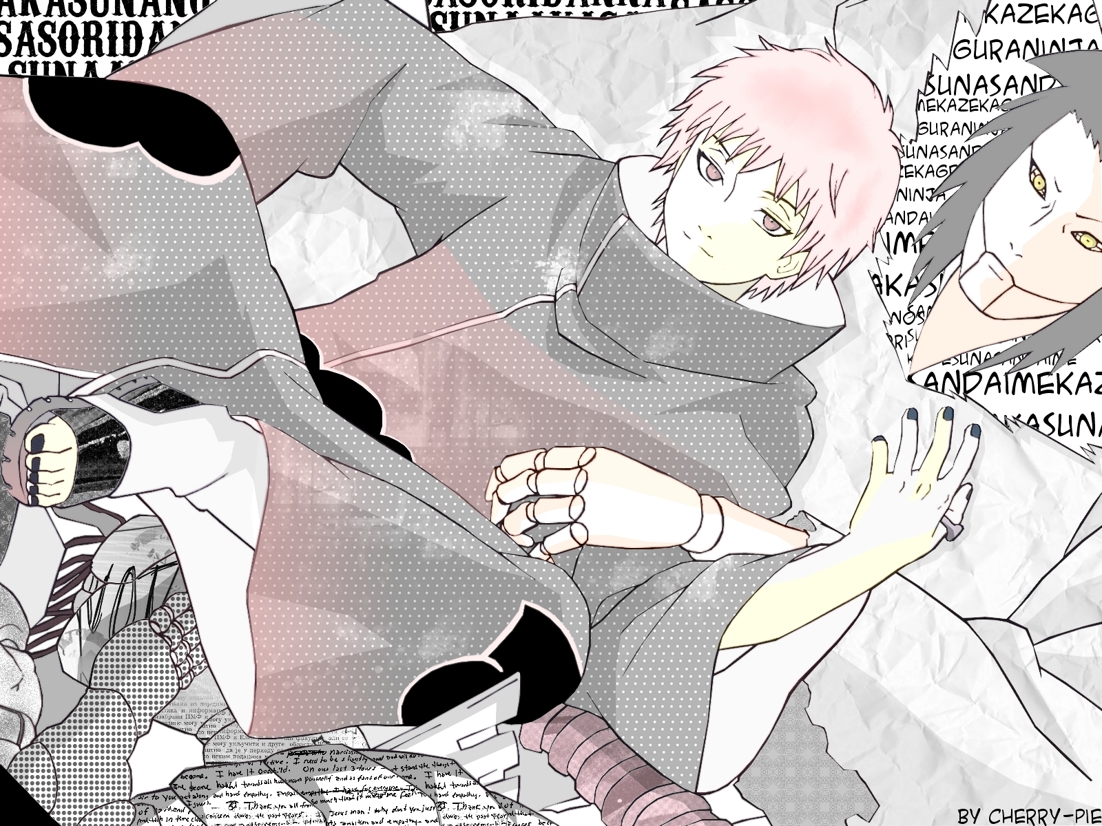 Sasori, character from Naruto, in HD desktop wallpaper.