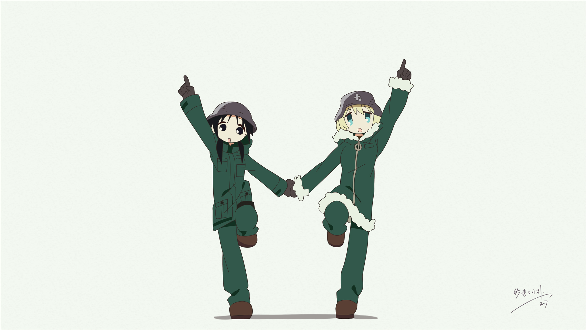 Girls Last Tour Chito And Yuuri Hd Wallpaper