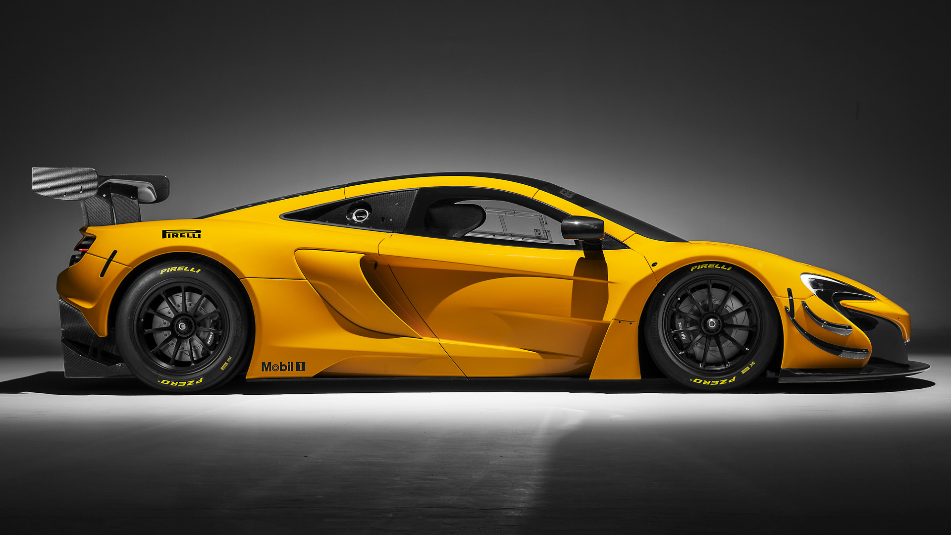 Download Yellow Car Racing Race Car Vehicle McLaren 650S GT3 HD Wallpaper