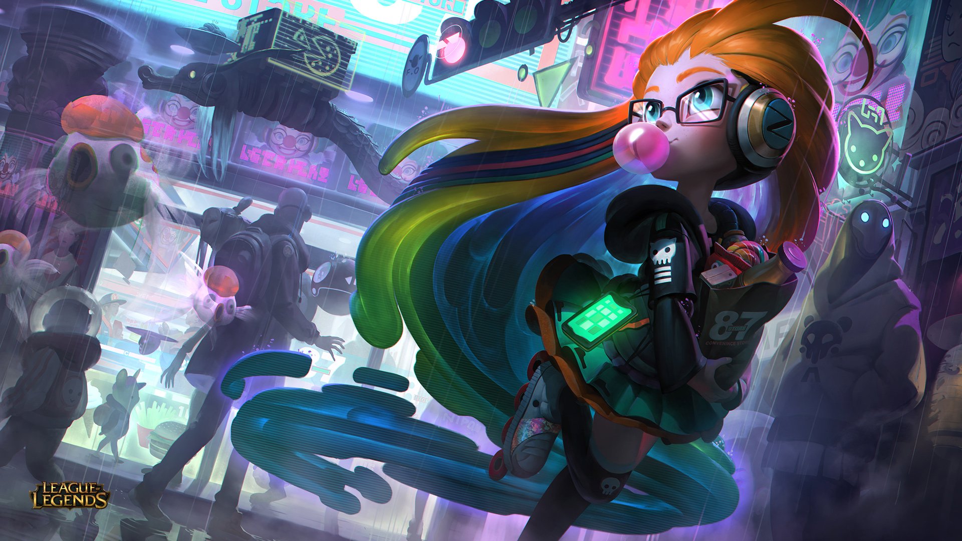 Zoe in the Arcade - League of Legends HD Wallpaper